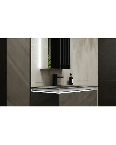 Тумба под раковину Jorno Incline 80 Inc.01.80/P/Bet/JR подвесная Бетон