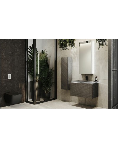 Тумба под раковину Jorno Incline 80 Inc.01.80/P/Bet/JR подвесная Бетон