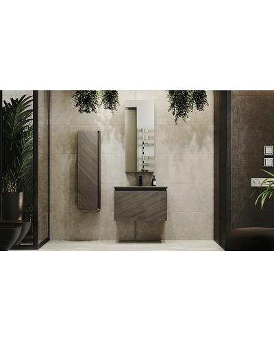 Тумба под раковину Jorno Incline 80 Inc.01.80/P/Bet/JR подвесная Бетон