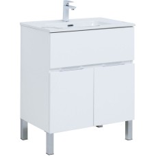 Тумба под раковину Aquanet Алвита New 70 303901 Белая матовая