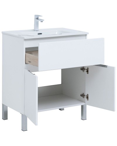 Тумба под раковину Aquanet Алвита New 70 303901 Белая матовая