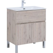 Тумба под раковину Aquanet Алвита New 70 303902 Дуб веллингтон белый