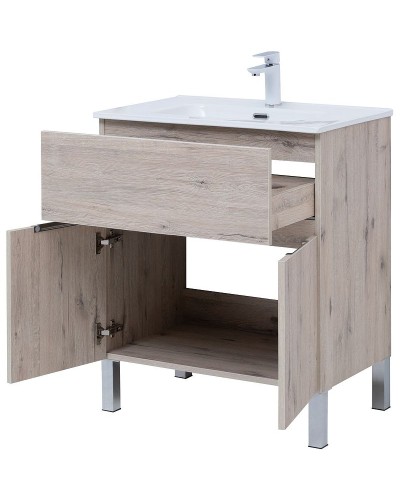 Тумба под раковину Aquanet Алвита New 70 303902 Дуб веллингтон белый