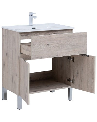 Тумба под раковину Aquanet Алвита New 70 303902 Дуб веллингтон белый