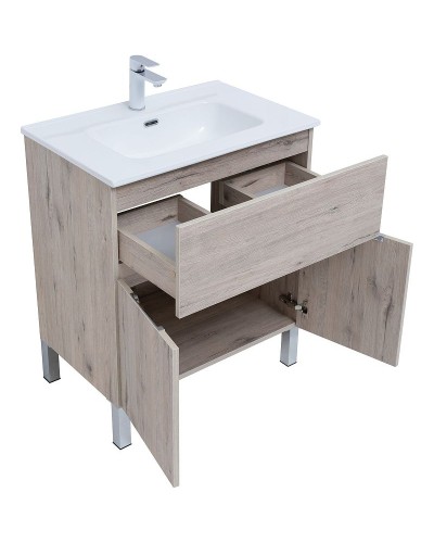 Тумба под раковину Aquanet Алвита New 70 303902 Дуб веллингтон белый