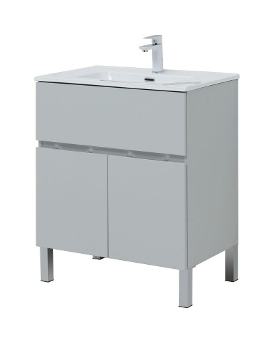 Тумба под раковину Aquanet Алвита New 70 303899 Серая матовая
