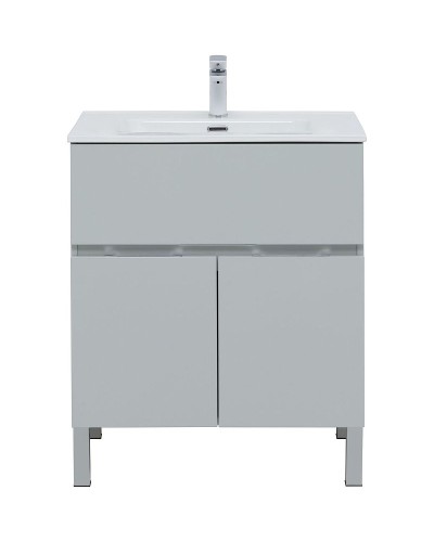 Тумба под раковину Aquanet Алвита New 70 303899 Серая матовая