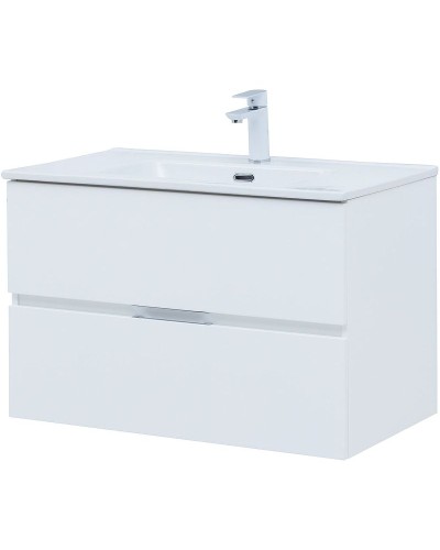Тумба под раковину Aquanet Алвита New 80 277514 подвесная Белая матовая