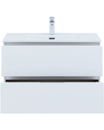 Тумба под раковину Aquanet Алвита New 80 277514 подвесная Белая матовая