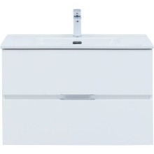 Тумба под раковину Aquanet Алвита New 80 277514 подвесная Белая матовая