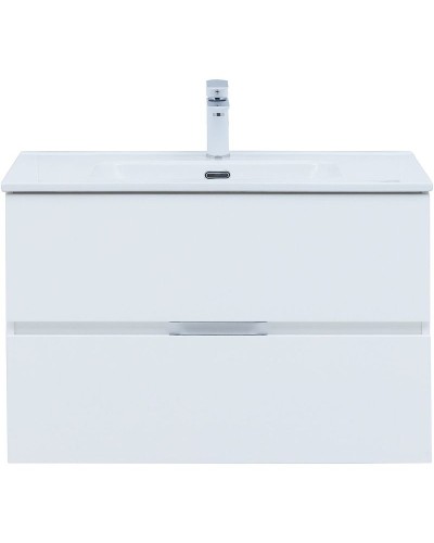 Тумба под раковину Aquanet Алвита New 80 277514 подвесная Белая матовая