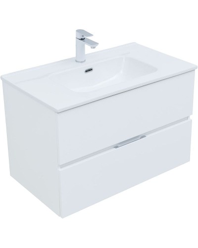 Тумба под раковину Aquanet Алвита New 80 277514 подвесная Белая матовая