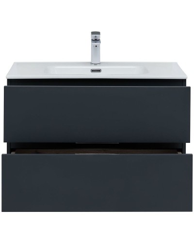 Тумба под раковину Aquanet Алвита New 80 277515 подвесная Антрацит