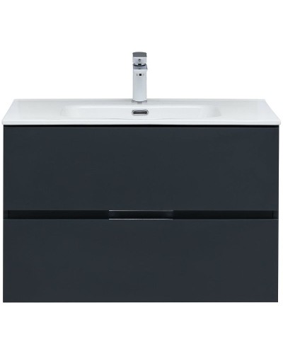 Тумба под раковину Aquanet Алвита New 80 277515 подвесная Антрацит