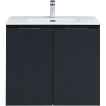 Тумба под раковину Aquanet Алвита New 80 277527 подвесная Антрацит