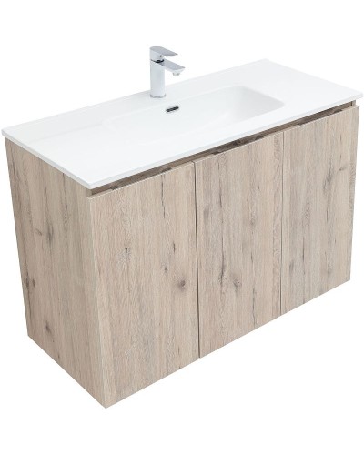 Тумба под раковину Aquanet Алвита New 100 277533 подвесная Дуб веллингтон белый