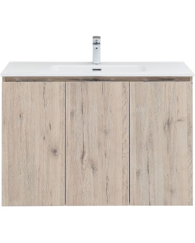 Тумба под раковину Aquanet Алвита New 100 277533 подвесная Дуб веллингтон белый