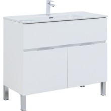 Тумба под раковину Aquanet Алвита New 100 277554 Белая матовая