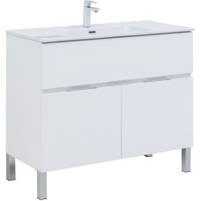 Тумба под раковину Aquanet Алвита New 100 277554 Белая матовая