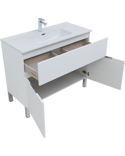 Тумба под раковину Aquanet Алвита New 100 277554 Белая матовая