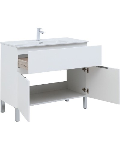 Тумба под раковину Aquanet Алвита New 100 277554 Белая матовая