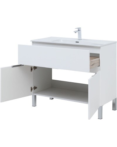Тумба под раковину Aquanet Алвита New 100 277554 Белая матовая