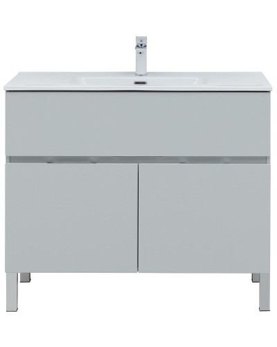 Тумба под раковину Aquanet Алвита New 100 277556 Серая матовая