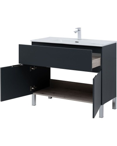 Тумба под раковину Aquanet Алвита New 100 277555 Антрацит