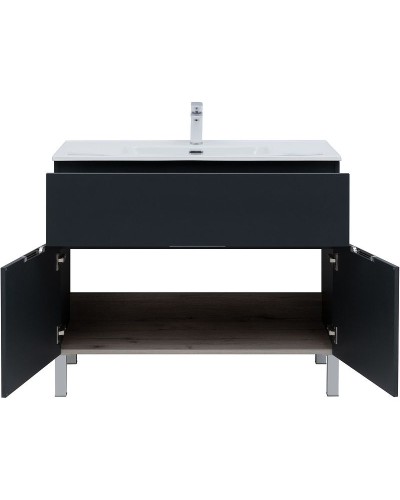 Тумба под раковину Aquanet Алвита New 100 277555 Антрацит