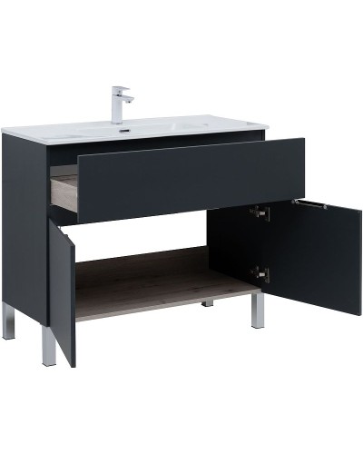 Тумба под раковину Aquanet Алвита New 100 277555 Антрацит