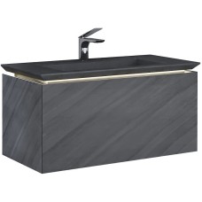 Тумба под раковину Jorno Incline 100 Inc.01.100/P/Bet/JR подвесная Бетон