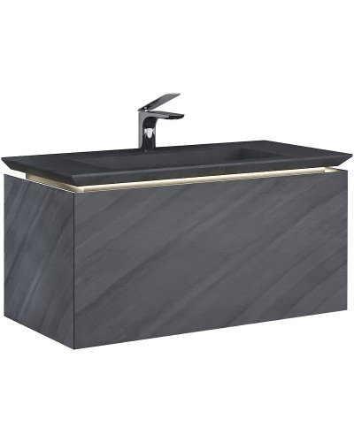 Тумба под раковину Jorno Incline 100 Inc.01.100/P/Bet/JR подвесная Бетон