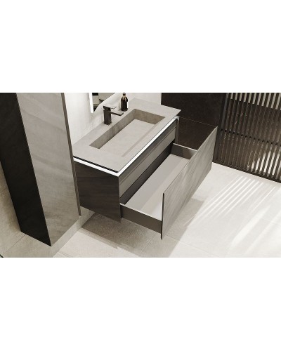 Тумба под раковину Jorno Incline 100 Inc.01.100/P/Bet/JR подвесная Бетон