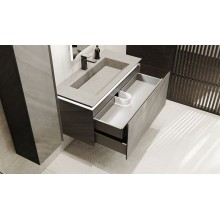 Тумба под раковину Jorno Incline 100 Inc.01.100/P/Bet/JR подвесная Бетон