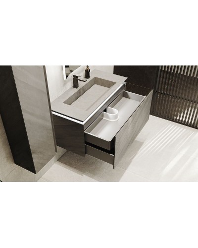 Тумба под раковину Jorno Incline 100 Inc.01.100/P/Bet/JR подвесная Бетон