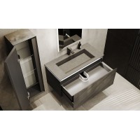 Тумба под раковину Jorno Incline 100 Inc.01.100/P/Bet/JR подвесная Бетон