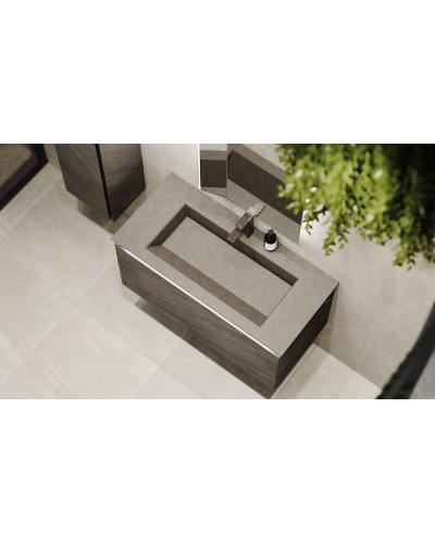 Тумба под раковину Jorno Incline 100 Inc.01.100/P/Bet/JR подвесная Бетон