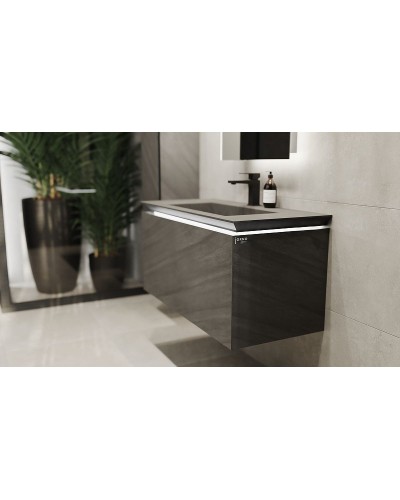 Тумба под раковину Jorno Incline 100 Inc.01.100/P/Bet/JR подвесная Бетон