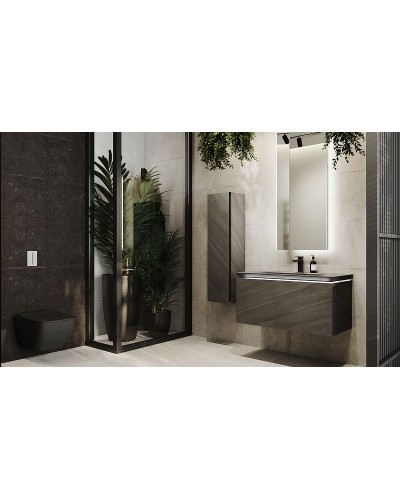 Тумба под раковину Jorno Incline 100 Inc.01.100/P/Bet/JR подвесная Бетон