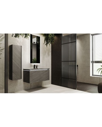 Тумба под раковину Jorno Incline 100 Inc.01.100/P/Bet/JR подвесная Бетон