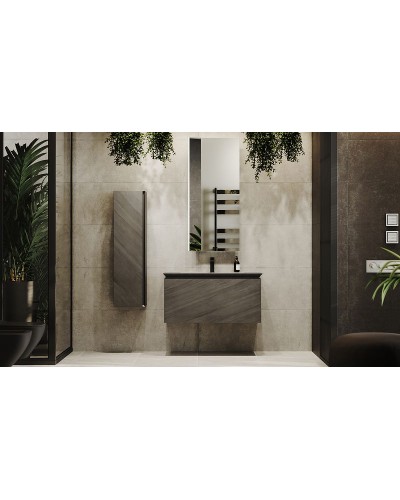 Тумба под раковину Jorno Incline 100 Inc.01.100/P/Bet/JR подвесная Бетон