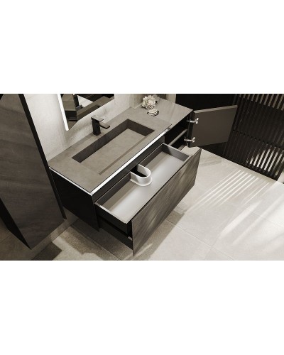 Тумба под раковину Jorno Incline 140 Inc.01.140/P/Bet/JR подвесная Бетон