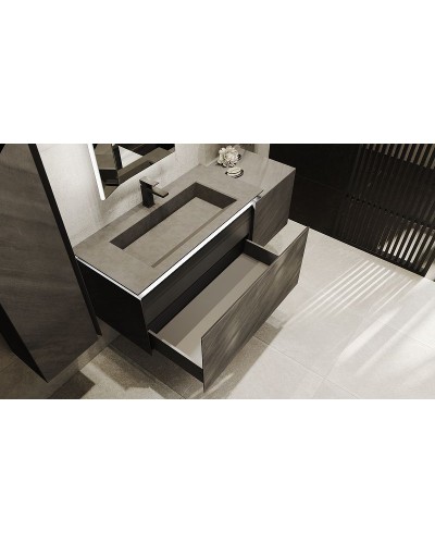 Тумба под раковину Jorno Incline 140 Inc.01.140/P/Bet/JR подвесная Бетон