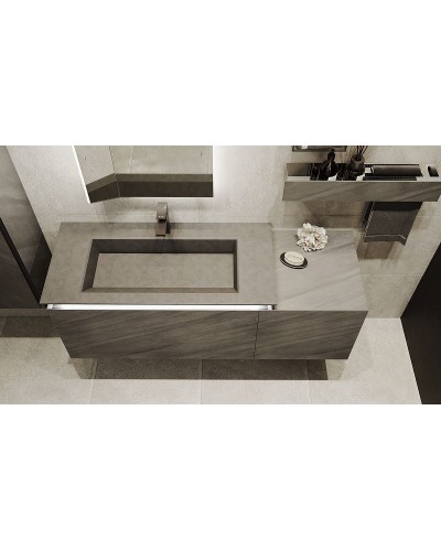 Тумба под раковину Jorno Incline 140 Inc.01.140/P/Bet/JR подвесная Бетон