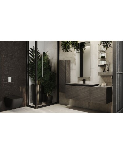 Тумба под раковину Jorno Incline 140 Inc.01.140/P/Bet/JR подвесная Бетон