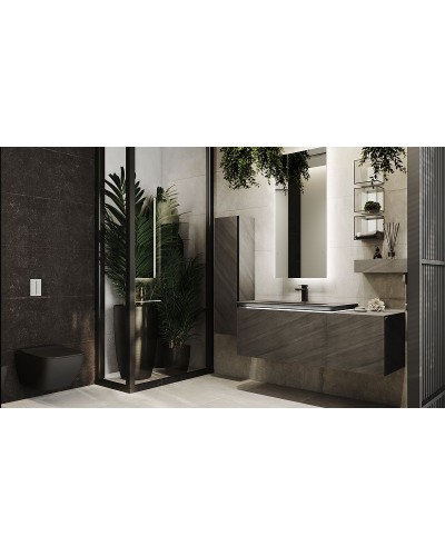 Тумба под раковину Jorno Incline 140 Inc.01.140/P/Bet/JR подвесная Бетон