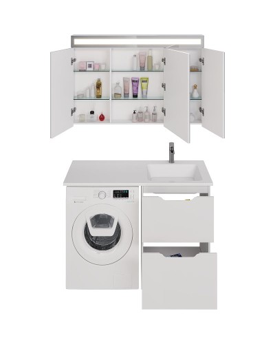 Тумба под раковину Dreja Bona 120 99.0451 Белая