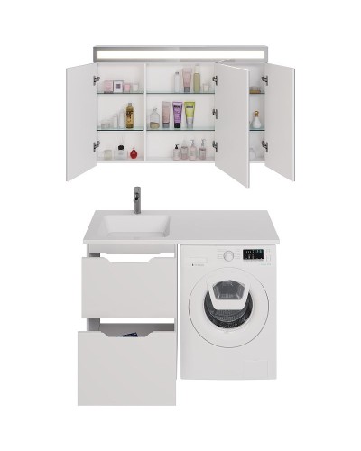 Тумба под раковину Dreja Bona 120 99.0451 Белая