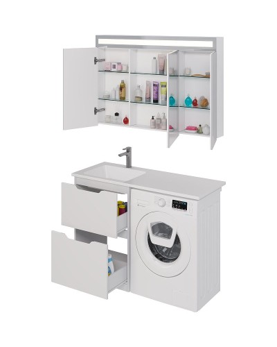 Тумба под раковину Dreja Bona 120 99.0451 Белая