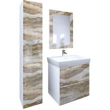 Тумба под раковину Marka One Visbaden 60П У72752 подвесная Onyx